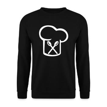 cuisinier - Sweat-shirt Unisexe - noir - Devant - Alina (178cm) & Michal (187cm)