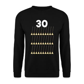 Anniversary thirty years 30 Brooms - Unisex Sweatshirt - black - Front - Alina (178cm) & Michal (187cm)