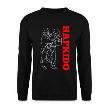 Cadeau d’arts martiaux Hapkido - Sweat-shirt Unisexe - noir - Devant - Alina (178cm) & Michal (187cm)