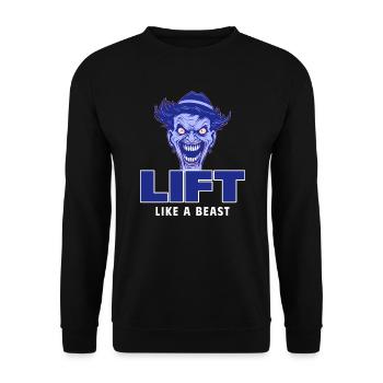 Lift Like A Beast - Unisex Sweatshirt - black - Front - Alina (178cm) & Michal (187cm)