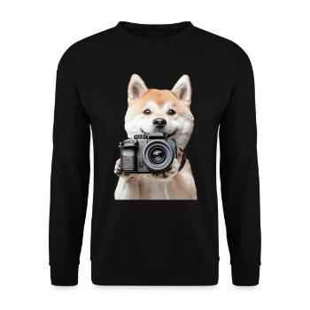 Akita - Unisex Pullover - Schwarz - Vorne - Alina (178cm) & Michal (187cm)