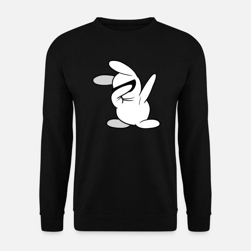 Dabbing Dab rabbit bunny - Unisex Sweatshirt - black