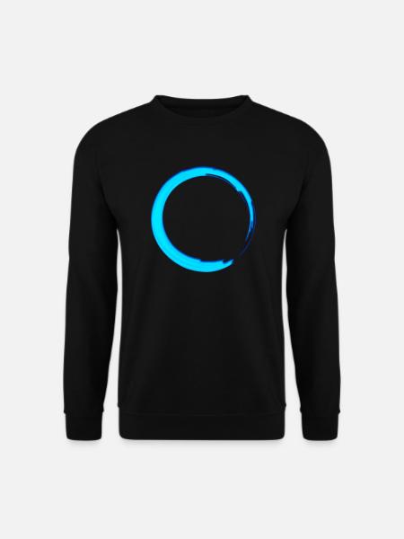 Enso Zen Kreis Meditation Yoga Japan Zeichen OM - Unisex Pullover - Schwarz