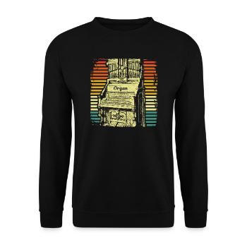 Organ Church organ - Unisex Sweatshirt - black - Front - Alina (178cm) & Michal (187cm)