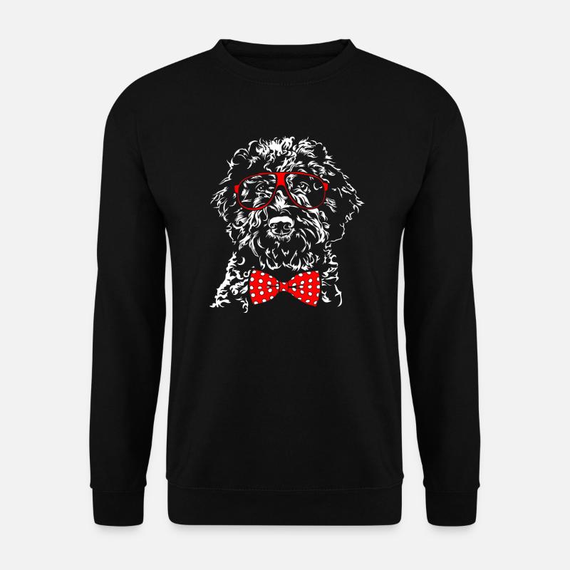 Süßer LAGOTTO ROMAGNOLO Junge Wilsigns Hund Hunde - Unisex Pullover - Schwarz