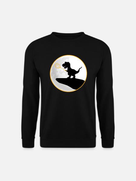 badminton federball badminton-dino TRex saurus - Unisex Pullover - Schwarz