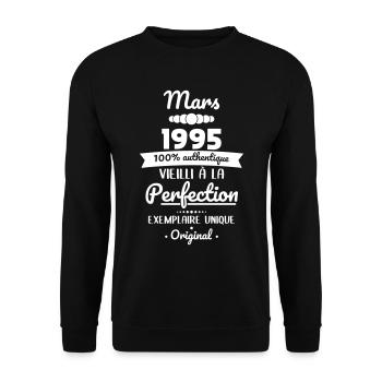 30th Anniversary - March 1995 Original - Unisex Sweatshirt - black - Front - Alina (178cm) & Michal (187cm)