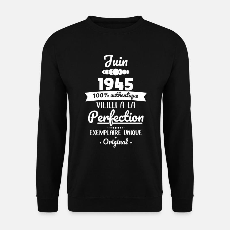 80. Jahrestag - Juni 1945 Original - Unisex Pullover - Schwarz