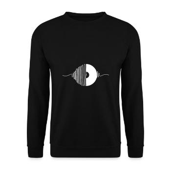 Disque de musique Vintage - Sweat-shirt Unisexe - noir - Devant - Alina (178cm) & Michal (187cm)