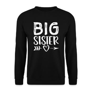Grande soeur - Sweat-shirt Unisexe - noir - Devant - Alina (178cm) & Michal (187cm)