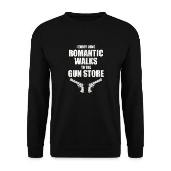 Schießsport Schießen Waffe Sportschütze - Unisex Pullover - Schwarz - Vorne - Alina (178cm) & Michal (187cm)