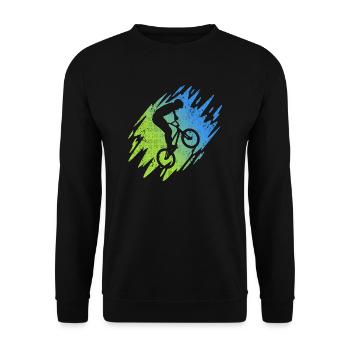 BMX Rider Stunt Bike Freestyle BMX Bike - Sweat-shirt Unisexe - noir - Devant - Alina (178cm) & Michal (187cm)
