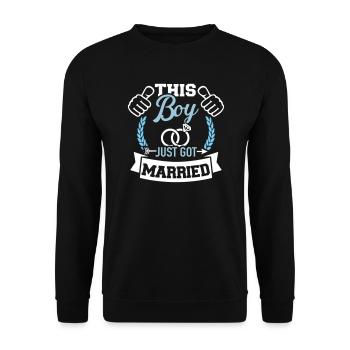 mariage - Sweat-shirt Unisexe - noir - Devant - Alina (178cm) & Michal (187cm)
