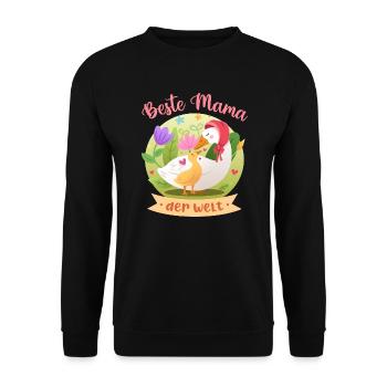 Meilleure maman du monde Design pour la fête des mères - Sweat-shirt Unisexe - noir - Devant - Alina (178cm) & Michal (187cm)
