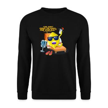 Lemon Life - Sweat-shirt Unisexe - noir - Devant - Alina (178cm) & Michal (187cm)
