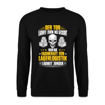 Warehouse logistics specialist gift gift idea - Unisex Sweatshirt - black - Front - Alina (178cm) & Michal (187cm)