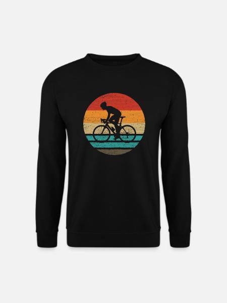 Rennradfahrer Retro Style Vintage - Unisex Pullover - Schwarz