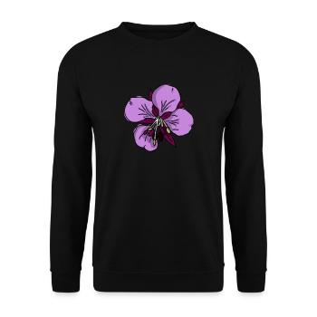Weidenrose - Unisex Pullover - Schwarz - Vorne - Alina (178cm) & Michal (187cm)