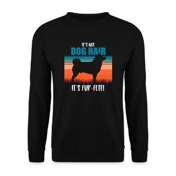 Akita - Unisex Sweatshirt - black - Front - Alina (178cm) & Michal (187cm)
