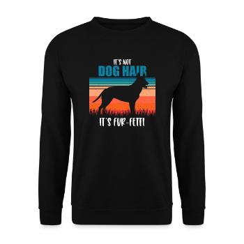 Kelpie australien - Sweat-shirt Unisexe - noir - Devant - Alina (178cm) & Michal (187cm)