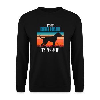 American Pit Bull Terrier - Unisex Pullover - Schwarz - Vorne - Alina (178cm) & Michal (187cm)