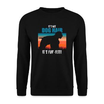 Cocker Spaniel américain - Sweat-shirt Unisexe - noir - Devant - Alina (178cm) & Michal (187cm)