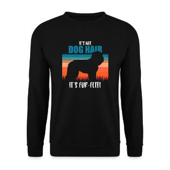 Barbet - Unisex Sweatshirt - black - Front - Alina (178cm) & Michal (187cm)