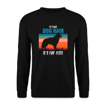 Belgian Tervuren - Unisex Sweatshirt - black - Front - Alina (178cm) & Michal (187cm)