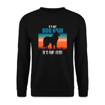 Belgian Shepherd - Unisex Sweatshirt - black - Front - Alina (178cm) & Michal (187cm)