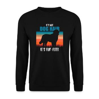 Berner Sennenhund - Unisex Pullover - Schwarz - Vorne - Alina (178cm) & Michal (187cm)
