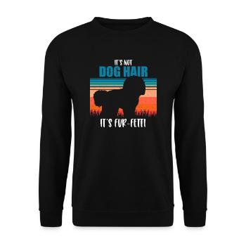 Bichon Frise - Sweat-shirt Unisexe - noir - Devant - Alina (178cm) & Michal (187cm)