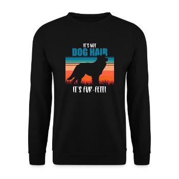 Border Collie - Unisex Sweatshirt - black - Front - Alina (178cm) & Michal (187cm)