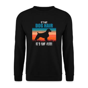 Bretagne Épagneul Chien Breton - Sweat-shirt Unisexe - noir - Devant - Alina (178cm) & Michal (187cm)