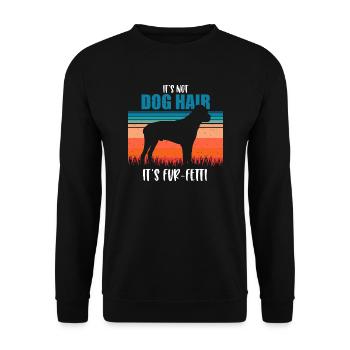 Cane Corso - Unisex Sweatshirt - black - Front - Alina (178cm) & Michal (187cm)