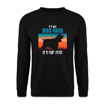 Cocker Spaniel - Sweat-shirt Unisexe - noir - Devant - Alina (178cm) & Michal (187cm)