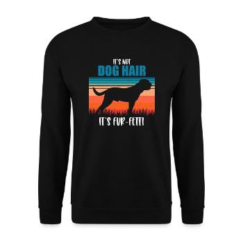 Bordeauxdogge - Unisex Pullover - Schwarz - Vorne - Alina (178cm) & Michal (187cm)