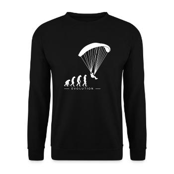 Paragleiter Paragleiten Evolution Motif - Sweat-shirt Unisexe - noir - Devant - Alina (178cm) & Michal (187cm)