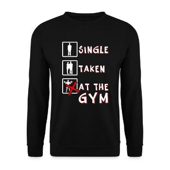 At The Gym - Unisex Sweatshirt - black - Front - Alina (178cm) & Michal (187cm)