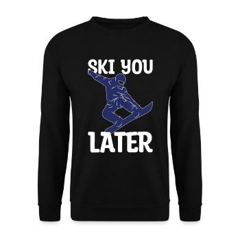 Cadeau Ski Snowboarder Snowboard - Sweat-shirt Unisexe - noir - Devant - Alina (178cm) & Michal (187cm)