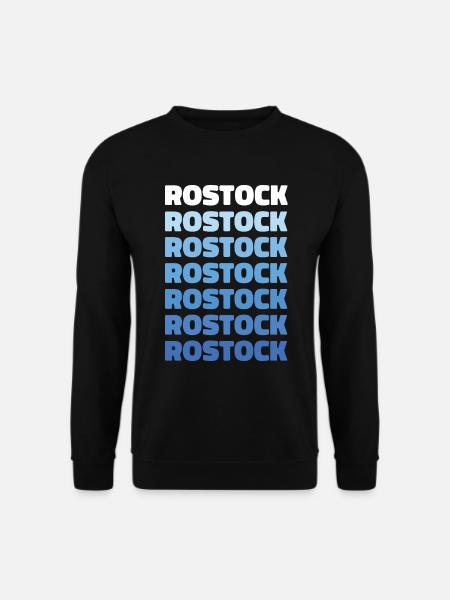 Rostock Rostocker Heimat Spruch Geschenk - Unisex Pullover - Schwarz
