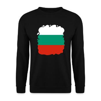 Drapeau bulgare Drapeau bulgare Sables d’or - Sweat-shirt Unisexe - noir - Devant - Alina (178cm) & Michal (187cm)
