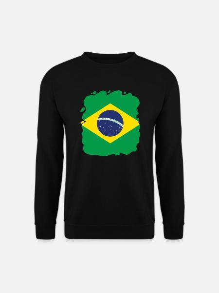 Brasilien Flagge Brasilianische Fahne Südamerika - Unisex sweater - sort