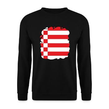 Bremen Flag Bremen Flag - Unisex Sweatshirt - black - Front - Alina (178cm) & Michal (187cm)