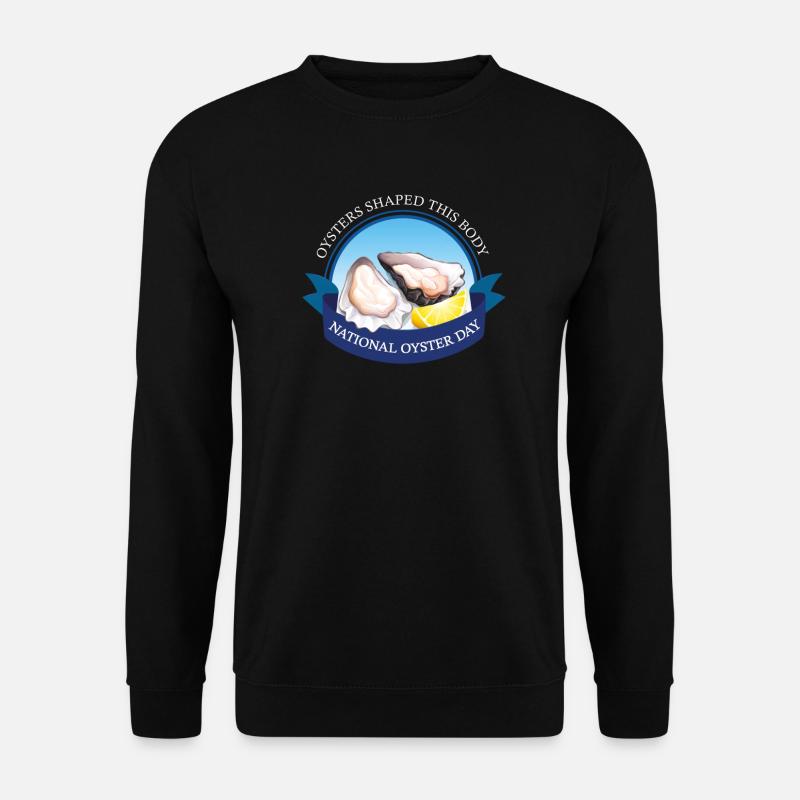 National oyster day Austern - Unisex Pullover - Schwarz