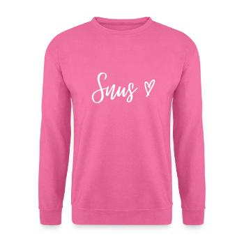 Snus heart tobacco nicotine - Unisex Sweatshirt - pink - Front