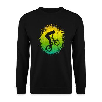 BMX Vélo Freestyle BMX Rider - Sweat-shirt Unisexe - noir - Devant - Alina (178cm) & Michal (187cm)