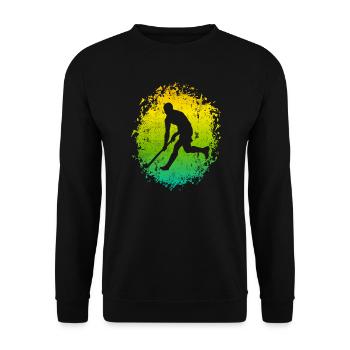 Joueurs de hockey sur gazon Joueurs de hockey - Sweat-shirt Unisexe - noir - Devant - Alina (178cm) & Michal (187cm)