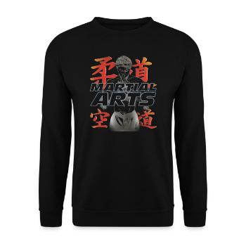 Arts martiaux Arts martiaux Style de vie - Sweat-shirt Unisexe - noir - Devant - Alina (178cm) & Michal (187cm)