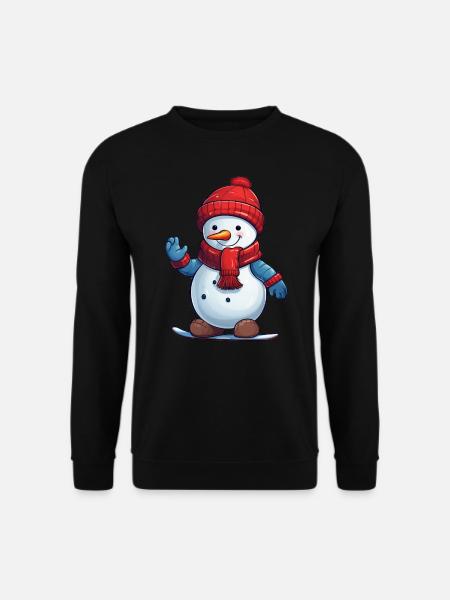 Lustiger Schneemann - Unisex Pullover - Schwarz