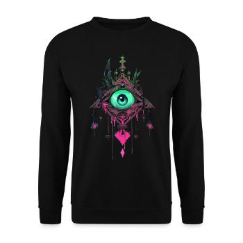 Dreamcatcher #4 - Unisex Sweatshirt - black - Front - Alina (178cm) & Michal (187cm)